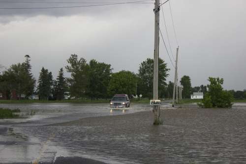 Water Flood Flooded Environment Underwater Truck