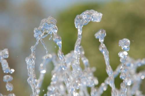 Water Fountain Drop Of Water Drip Liquid Water Jet