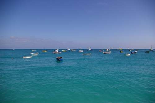 Water Boats Mar Cape Verde