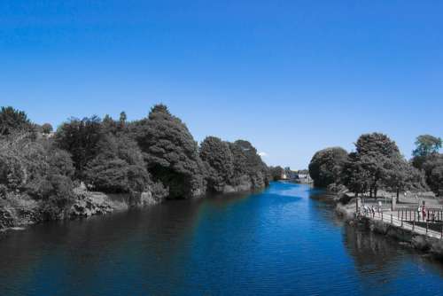 Water River Summer Stream Blue Cork Ireland