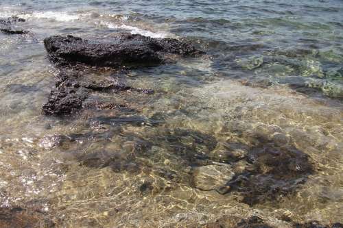 Water Mediterranean Sea Coast Stones Rest Wave