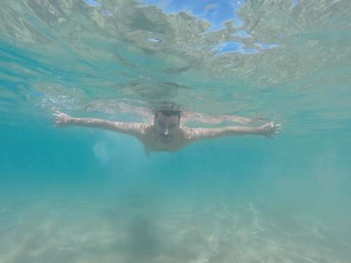 Water Sea People Sand Blue Diving Pool