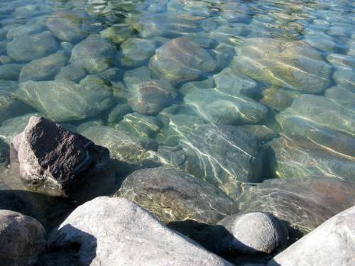 Water Bach River Stones Pebble Flow Nature Rock