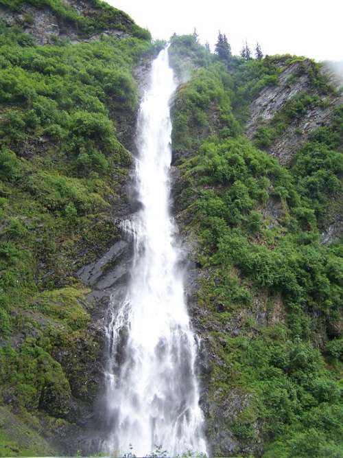 Waterfall Natural Natural Water Nature Flow Liquid