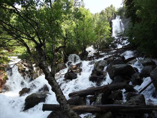 Waterfall Water Nature Spain Landscape