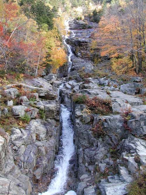 Waterfall Autumn Fall Colors Fall Leaves Stream