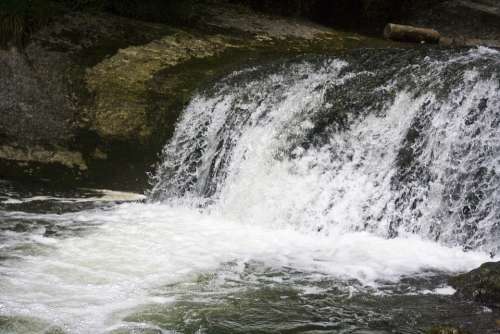 Waterfall Spray River Force Energy Herrisson
