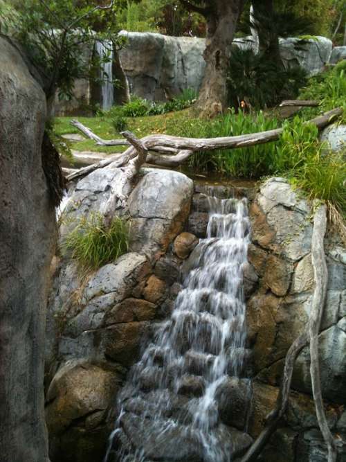 Waterfall Lush Water