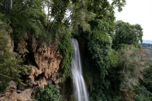 Waterfall Nature Landscape Beautiful Edessa Greece