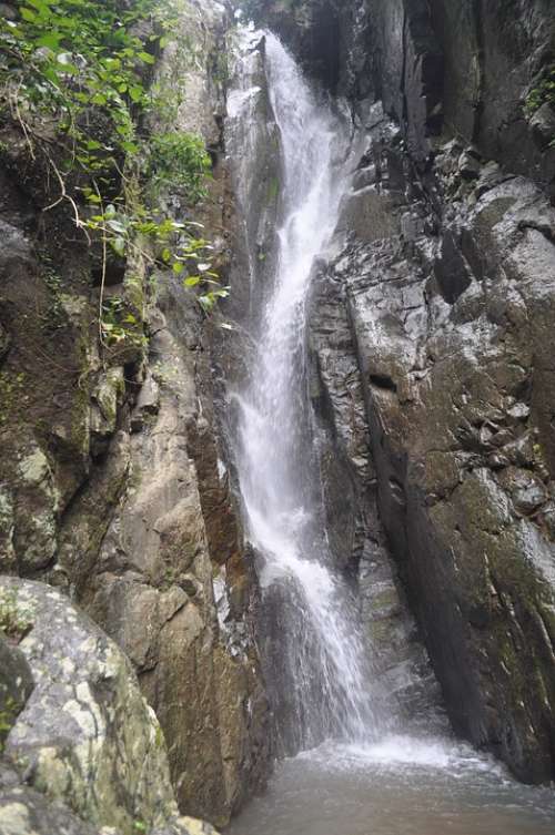 Waterfall Nature Bali Forest Wild Cascade Outdoor
