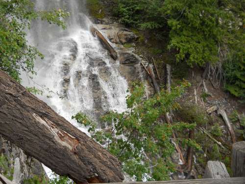Waterfall Outdoors Water Stream Flow Hiking
