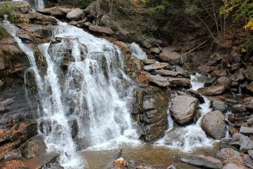 Waterfall Waterfalls Stream Creek Park Water
