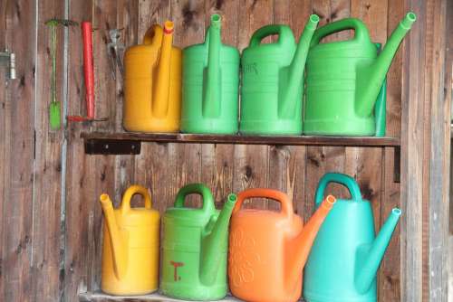 Watering Can Water Pot Garden Green