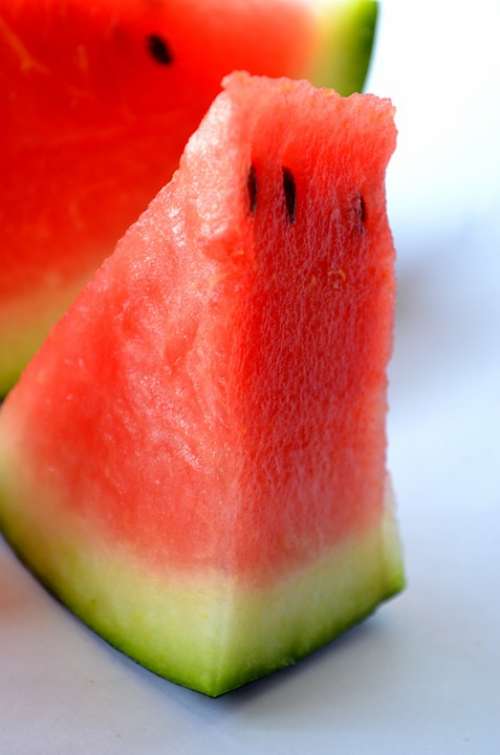Watermelon Melon Cut Fruits Sliced Red Fresh