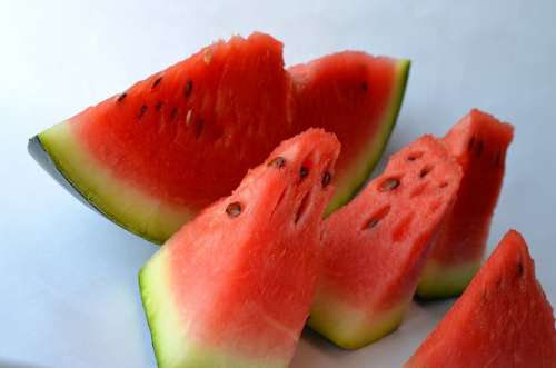 Watermelon Food Melon Cut Fruits Sliced Red