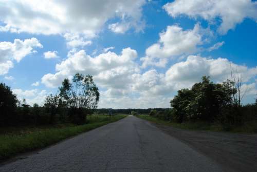 Way Clouds Landscape