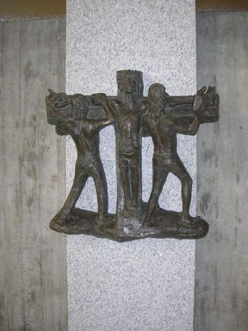 Way Of The Cross In Bronze Artist Hans Colonel Of All
