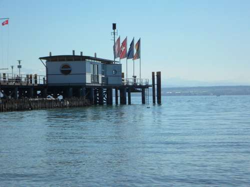 Web Lake Constance Ferry Terminal Jetty Port