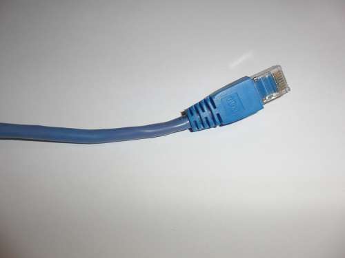 Web Cable Network Ethernet Plug Wlan Blue