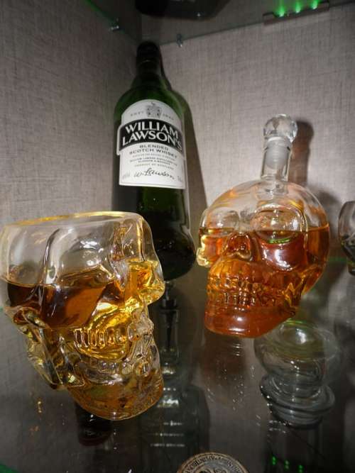 Whisky Whiskey Drink Bottle Alcohol Glass Cup