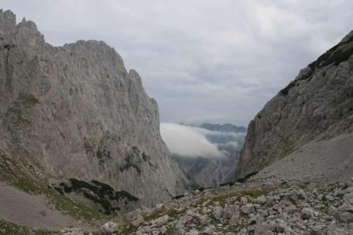Wilderkaiser Stone Gutter Mountains Alpine