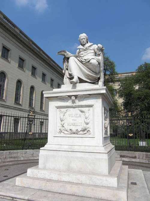 Wilhelm Von Humboldt Monument Berlin University