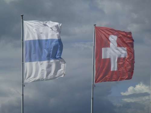 Wind Flag Switzerland Canton