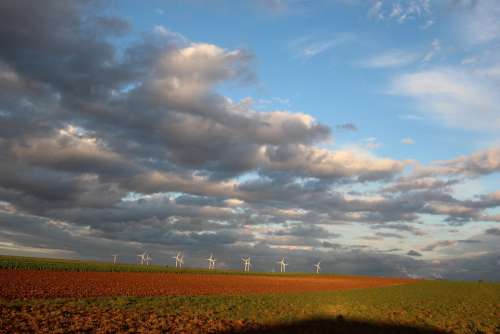 Wind Power Wind Brides Sky Energy Pinwheel Dynamic