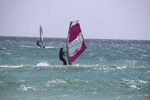 Wind Surfing Windsurfer Windsport Surfing