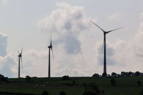 Wind Turbine Wind Wind Mill Electricity Run