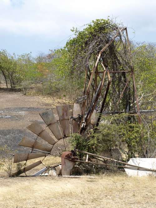 Windmill Mill Windräder Windmills Old Collapsed