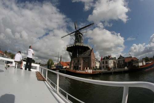 Windmill Ship Netherlands Holland Friends Water