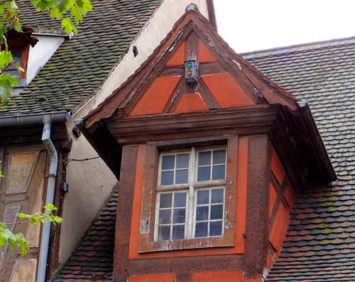 Window Truss Red Brown Gable Picturesque