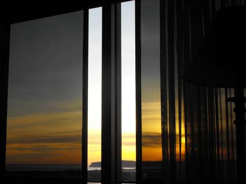 Window Sunset San Diego