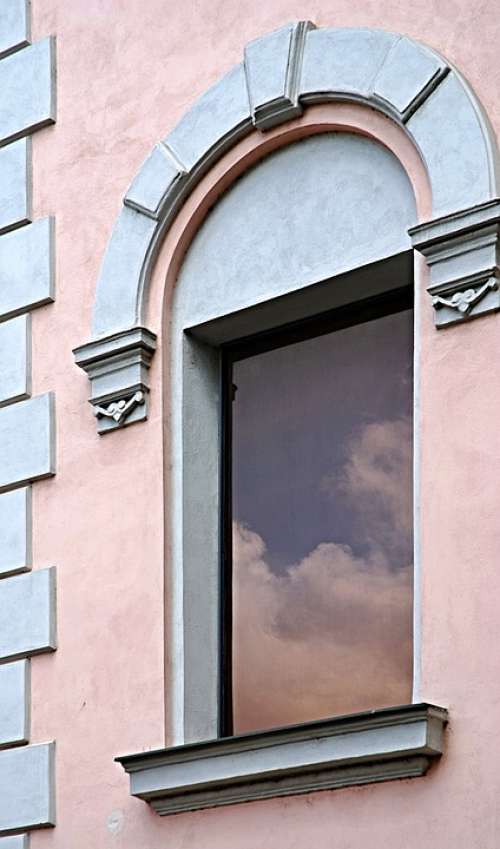Window Reflection Architecture Sky Clouds