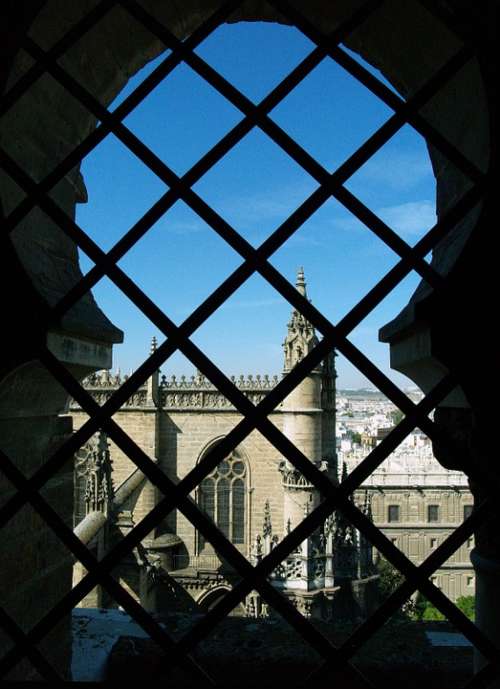 Window Grating Backlight Cathedral Seville