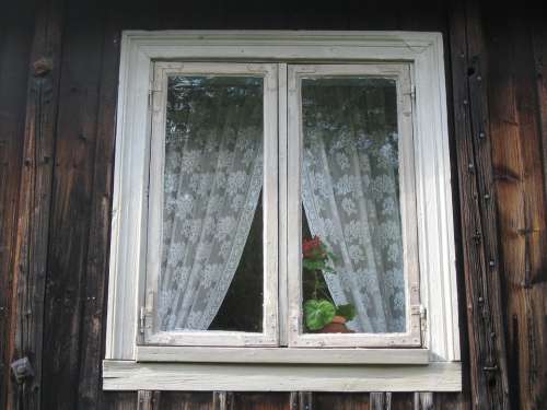 Window House Curtains Architecture
