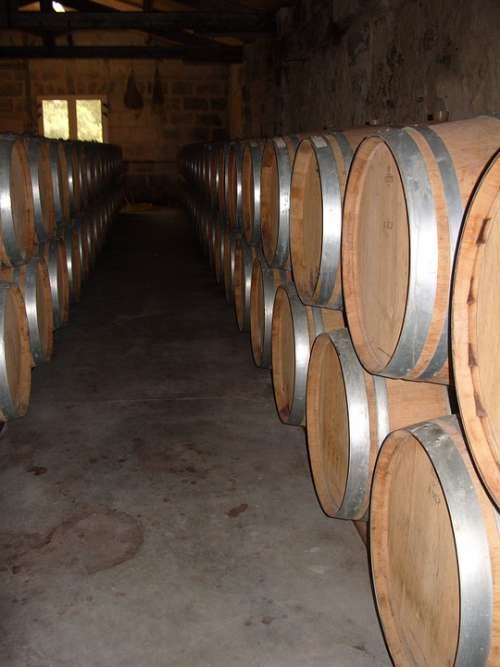 Wine Cellar Barrels Cask Wine Cellar