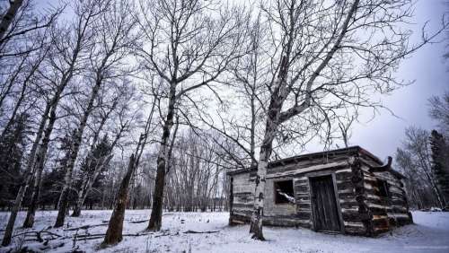 Winter Hut Loneliness