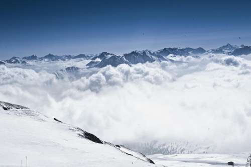 Winter Ski Snow Alpine Mountains
