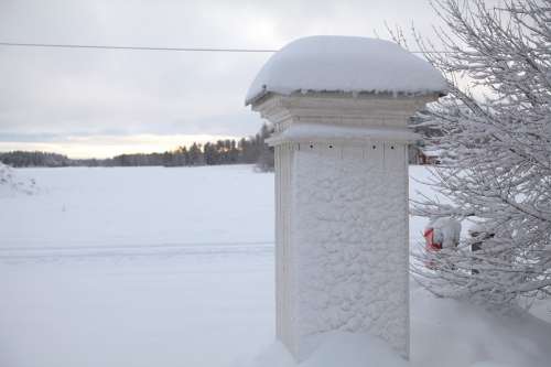 Winter Snow Landscapes Port Milestone Wood White