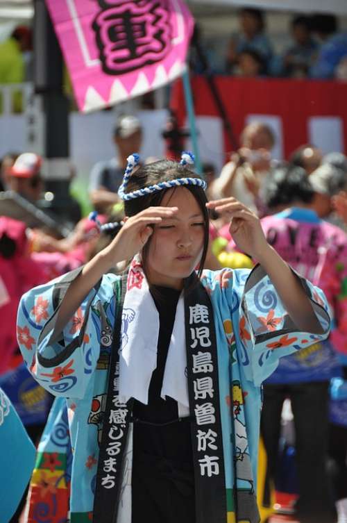 Woman Tradition Girl Japan Tokyo Traditional