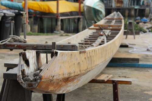 Wood Boat Custom Made Boat Tai O Village