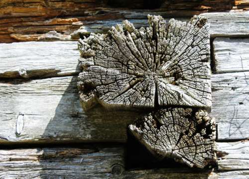 Wood Wooden Beams Old Grain Log Cabin Bar