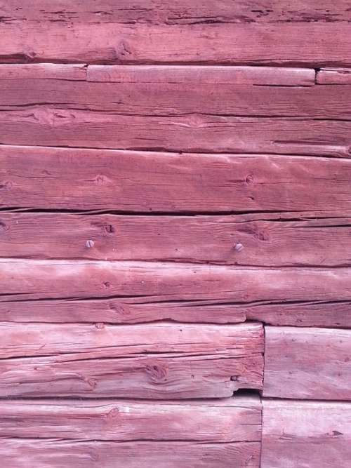 Wood Architecture Wall Boards Pink Background