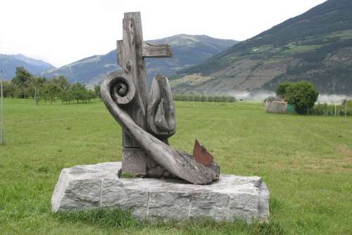 Wood Carving Wood Work South Tyrol Mountains Art