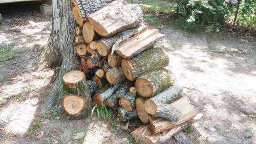 Wood Pile Firewood Wood Wood Heap Stacked Lumber