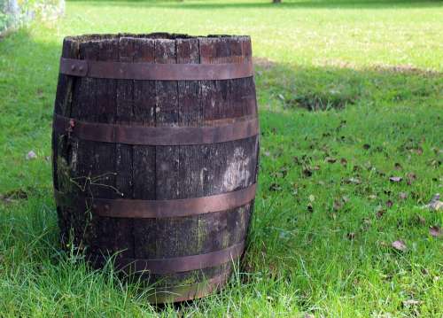 Wooden Barrels Barrel Container Wood Deco