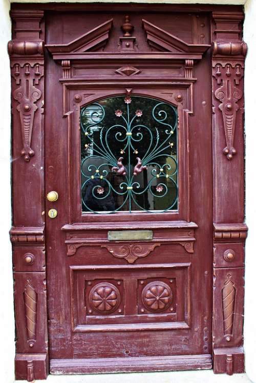Wooden Door Door Carving Wood House Entrance Input