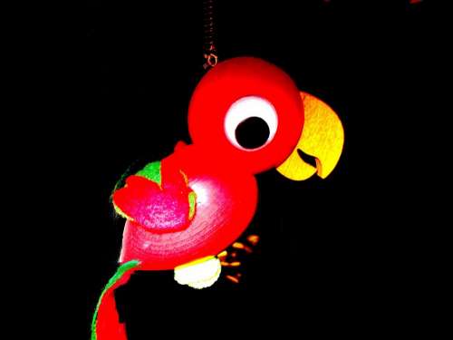Wooden Toys Parrot Wood Toy Carving Figure